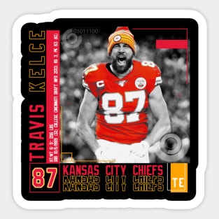 Travis Kelce Paper Poster Sticker